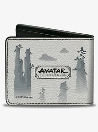 Avatar: The Last Airbender Aang Bending Pose and Scenery Bifold Wallet