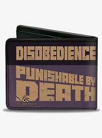 Dungeons & Dragons Disobedience Punishable By Death Bifold Wallet