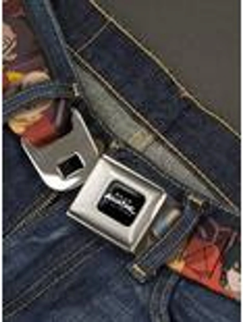 Avatar: The Last Airbender Katara Aang Zuko Group Pose Seatbelt Buckle Belt