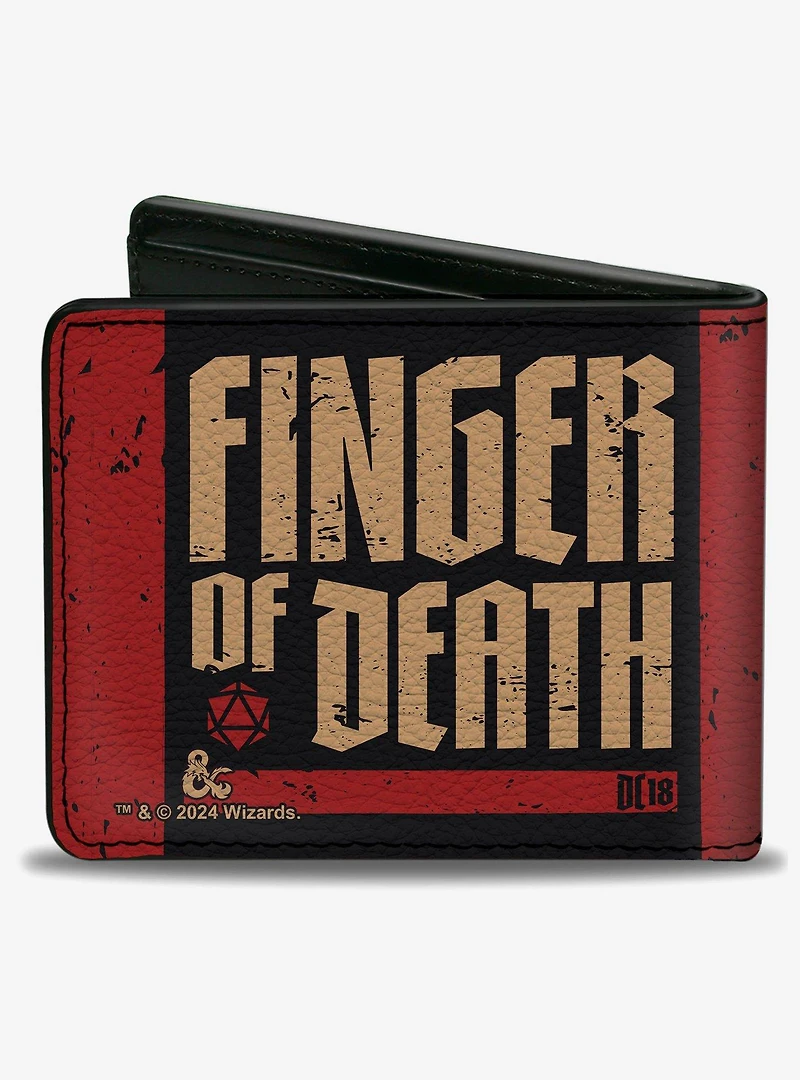 Dungeons & Dragons Finger of Death Signal Stripes Bifold Wallet