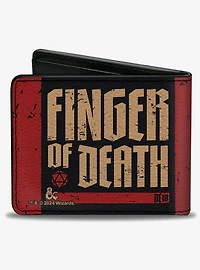 Dungeons & Dragons Finger of Death Signal Stripes Bifold Wallet