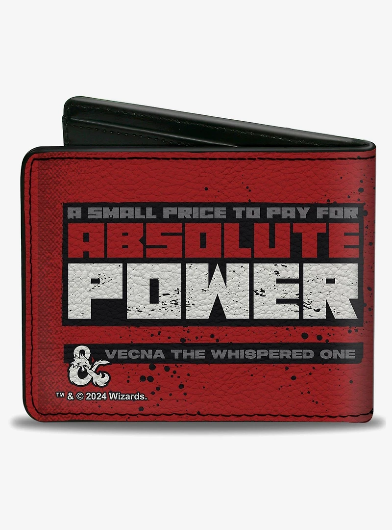 Dungeons & Dragons Vecna Pose A Small Price To Pay Close Up Bifold Wallet