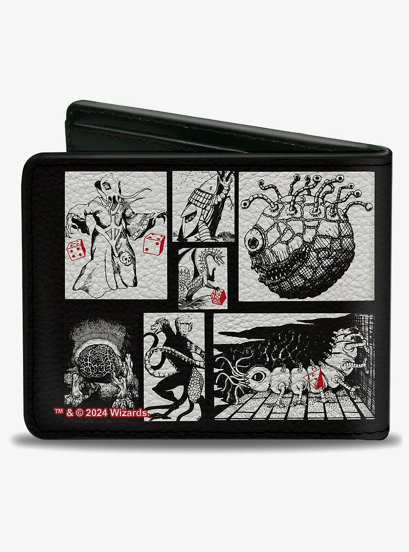 Dungeons & Dragons Monster Illustration Blocks 2 Bifold Wallet