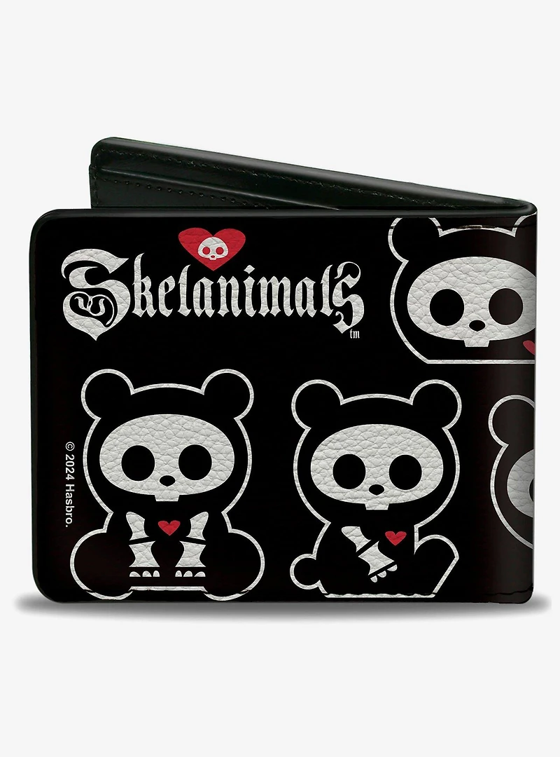 Skelanimals Chungkee The Panda Poses and Logo Bifold Wallet