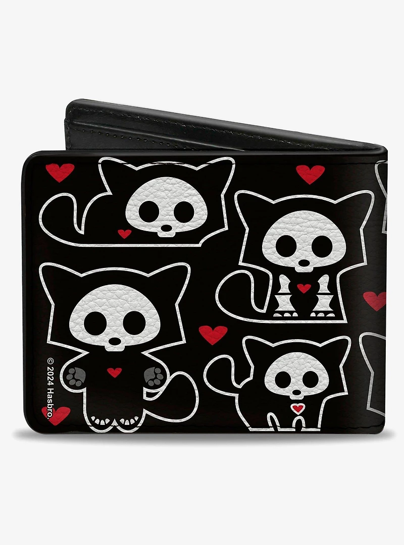 Skelanimals Kit The Cat Poses and Title Logo Bifold Wallet