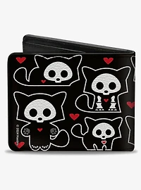 Skelanimals Kit The Cat Poses and Title Logo Bifold Wallet