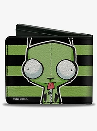 Invader Zim GIR Pose Stripe Bifold Wallet