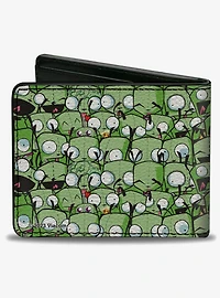 Invader Zim GIR Poses Stacked Bifold Wallet