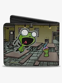 Invader Zim GIR Dog Cafeteria Poses and Title Logo Bifold Wallet