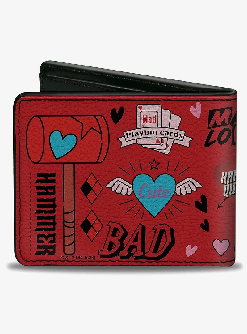 DC Comics Harley Quinn Good Night Anime Pose Bifold Wallet