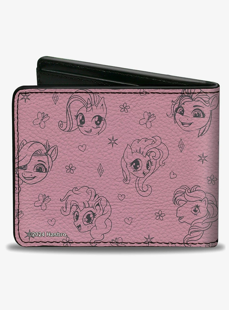 My Little Pony Title Logo With Pony and Cutie Mark Bifold Wallet