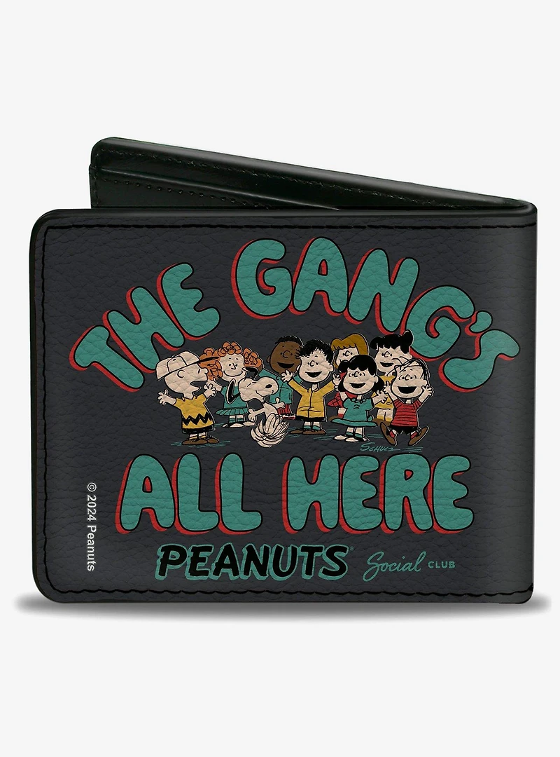 Peanuts Gang 75th The Gang's All Here Group Pose Bifold Wallet