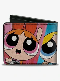 The Powerpuff Girls Character Close Up Bifold Wallet