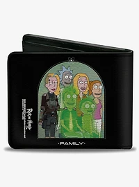 Rick and Morty Smith Family Portrait With Space Beth Bifold Wallet