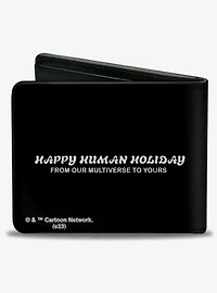 Rick and Morty Holiday Merry Rickmas Pose Happy Human Holiday Bifold Wallet