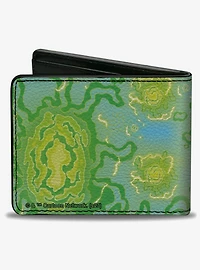 Rick and Morty Portal Gun and Portals Bifold Wallet