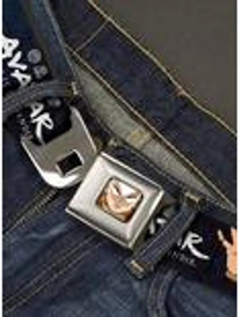 Avatar: The Last Airbender Aang Hand Pose and Title Seatbelt Buckle Belt