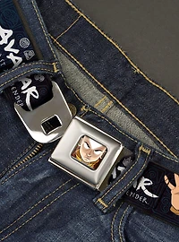 Avatar: The Last Airbender Aang Hand Pose and Title Seatbelt Buckle Belt