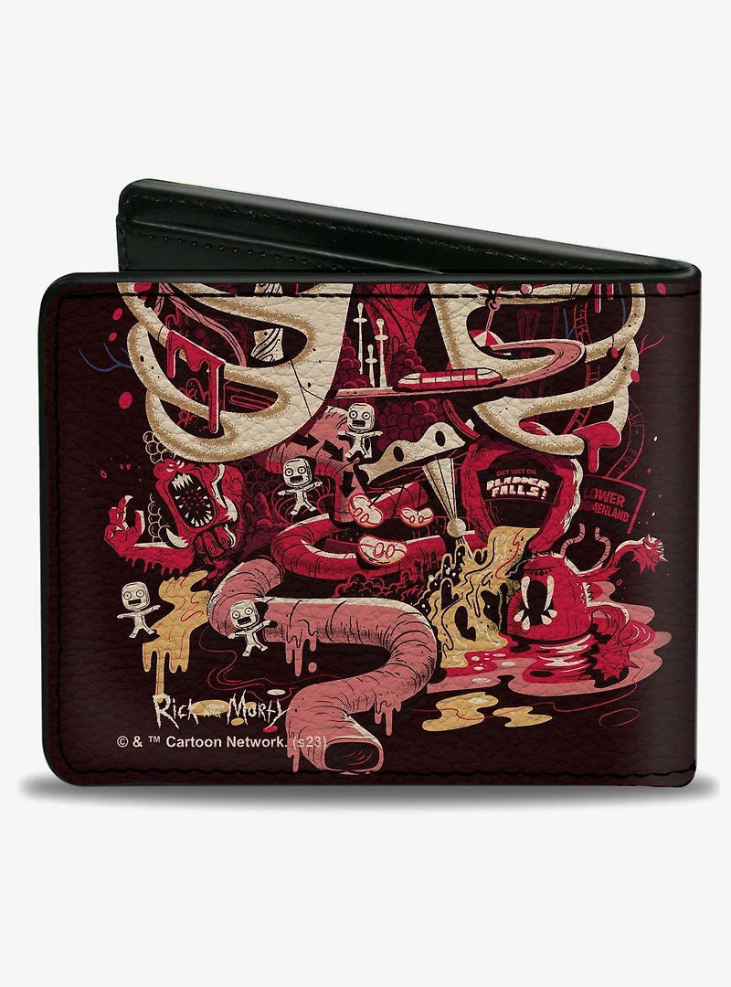 Rick and Morty Anatomy Park Rib Cage Scene Bifold Wallet