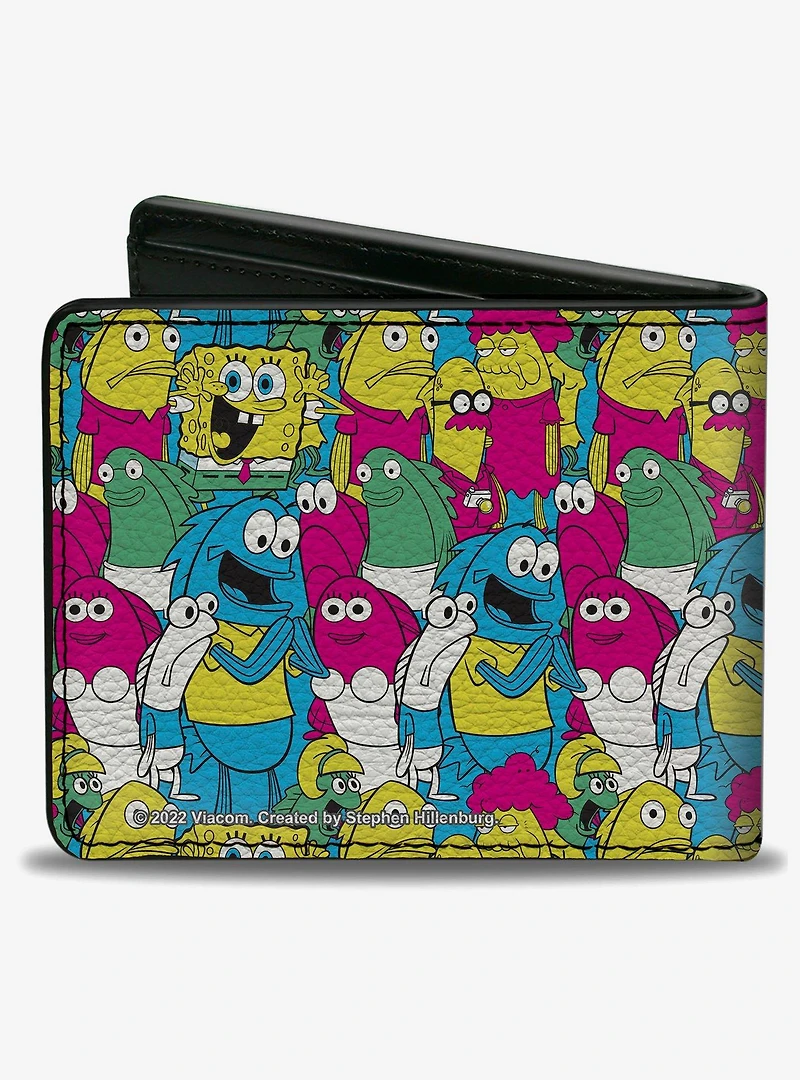 SpongeBob SquarePants and Friends Collage Bifold Wallet