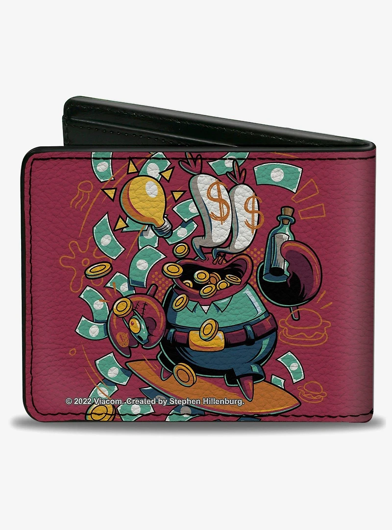 SpongeBob SquarePants Mr Krabs Dollar Sign Bifold Wallet