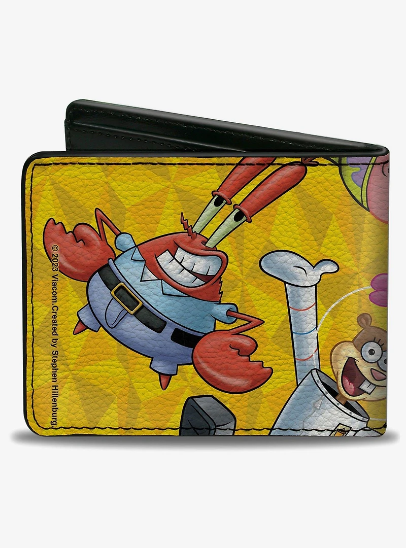 SpongeBob SquarePants Characters Pose Toss Bifold Wallet