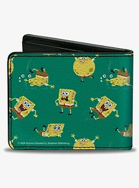 SpongeBob SquarePants Poses Scattered Bifold Wallet