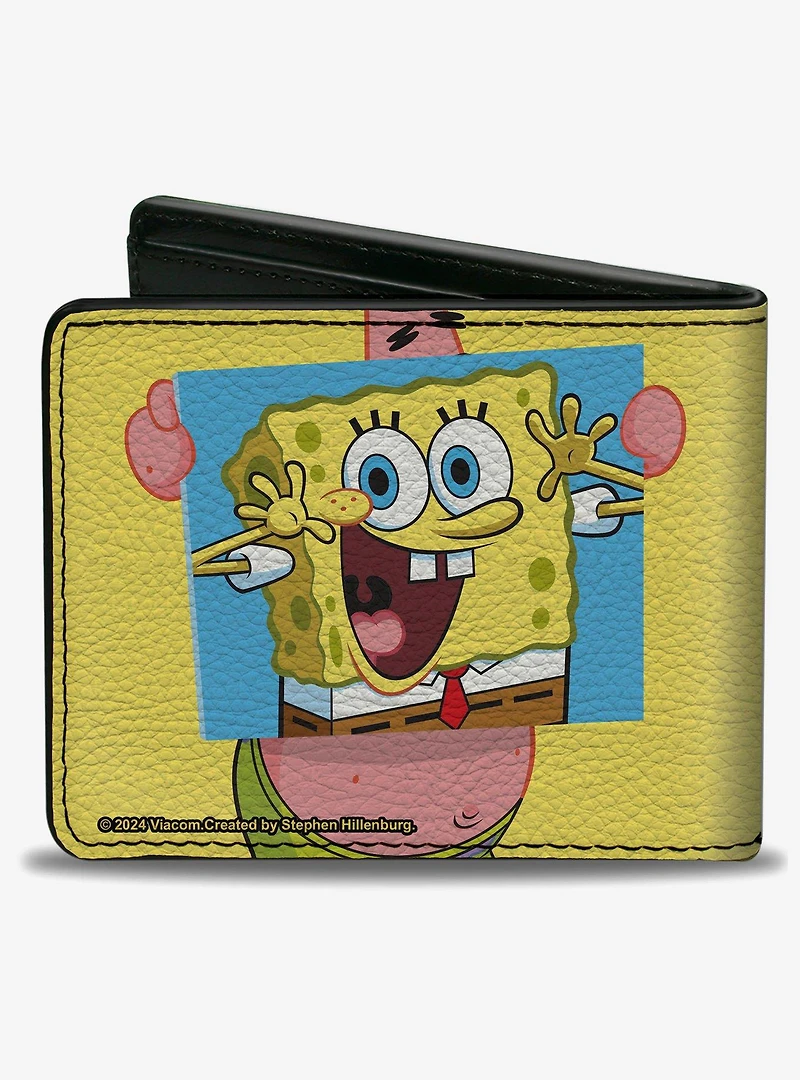 SpongeBob SquarePants Patrick Holding SpongeBob Portrait Bifold Wallet