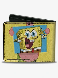 SpongeBob SquarePants Patrick Holding SpongeBob Portrait Bifold Wallet
