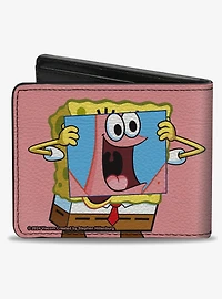 SpongeBob SquarePants Patrick Star Face Cover Up Pose Bifold Wallet