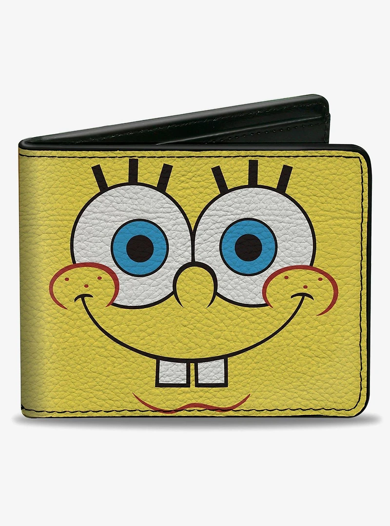 SpongeBob SquarePants Character Face and Barnacles Pineapple Bifold Wallet