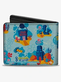 SpongeBob SquarePants Under The Sea Icons Collage Bifold Wallet