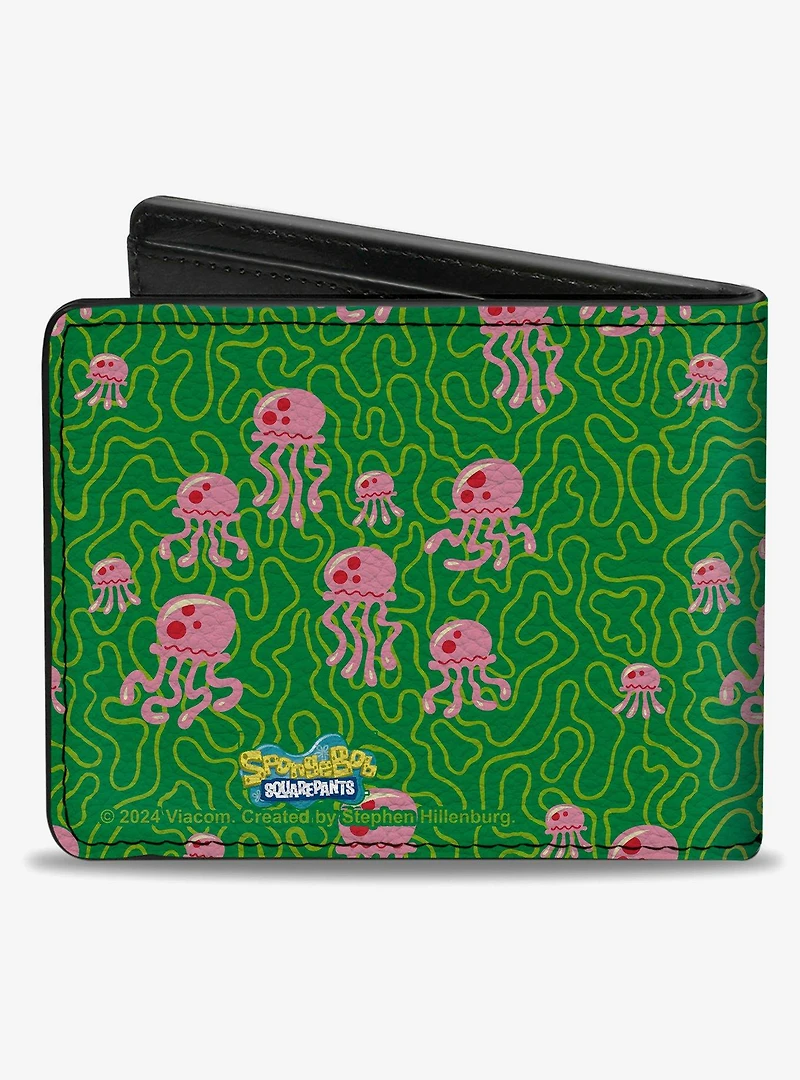 SpongeBob SquarePants Jellyfish and Coral Bifold Wallet