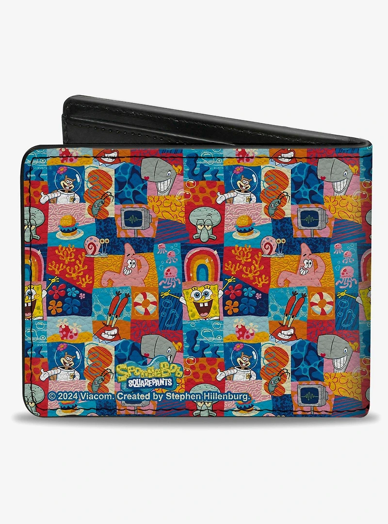 SpongeBob SquarePants Friends and Icons Bifold Wallet