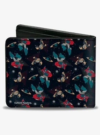 Transformers Bumblebee and Optimus Prime Pose Collage Bifold Wallet