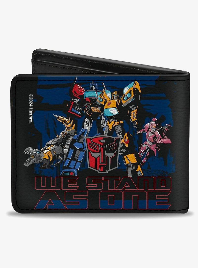 Transformers Autobots We Stand As One Group Bifold Wallet