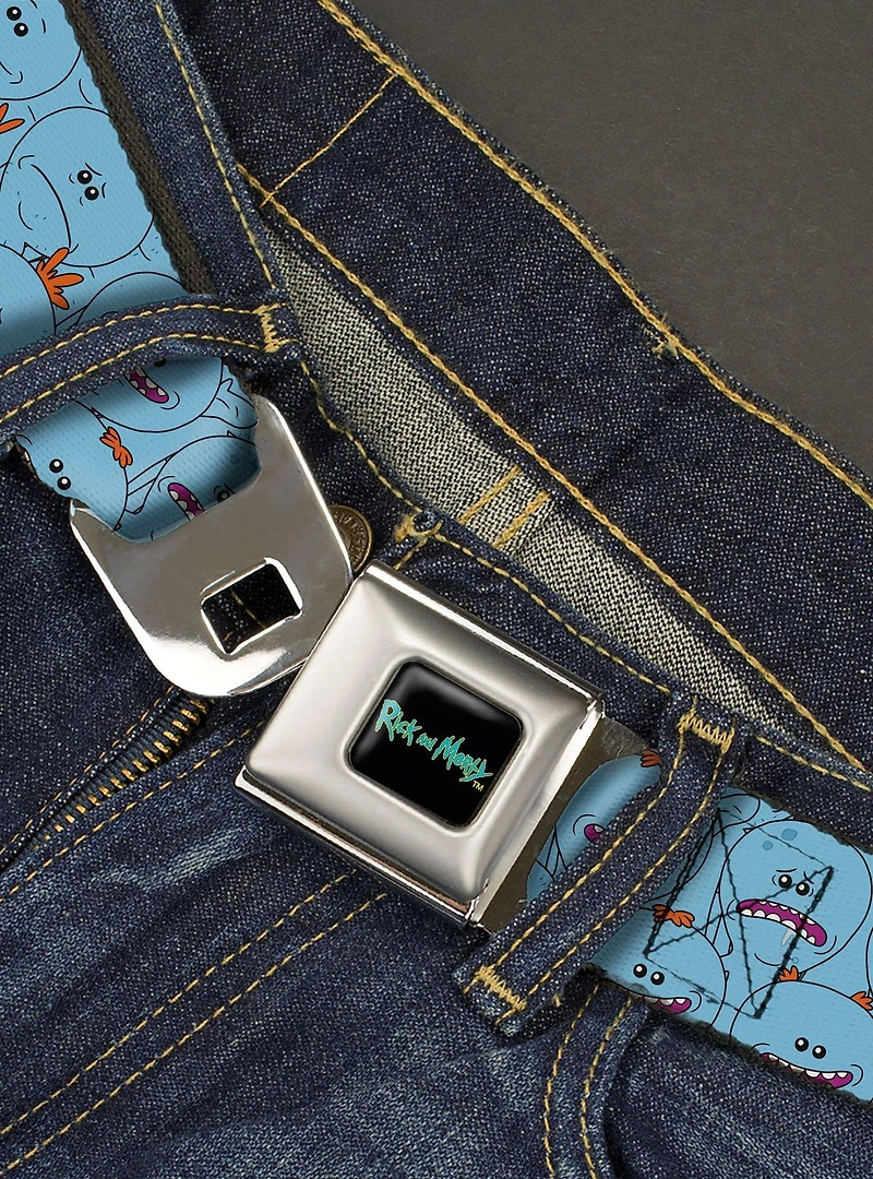 Rick and Morty Kirkland Meeseeks Seatbelt Buckle Belt