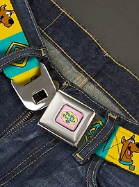 Scooby-Doo! Pose and Dog Tag Blocks Seatbelt Buckle Belt