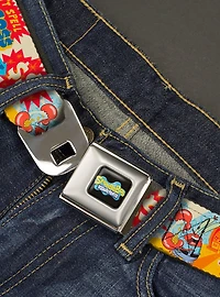 SpongeBob SquarePants Mr Krab Krusty Succce$$ Seatbelt Buckle Belt