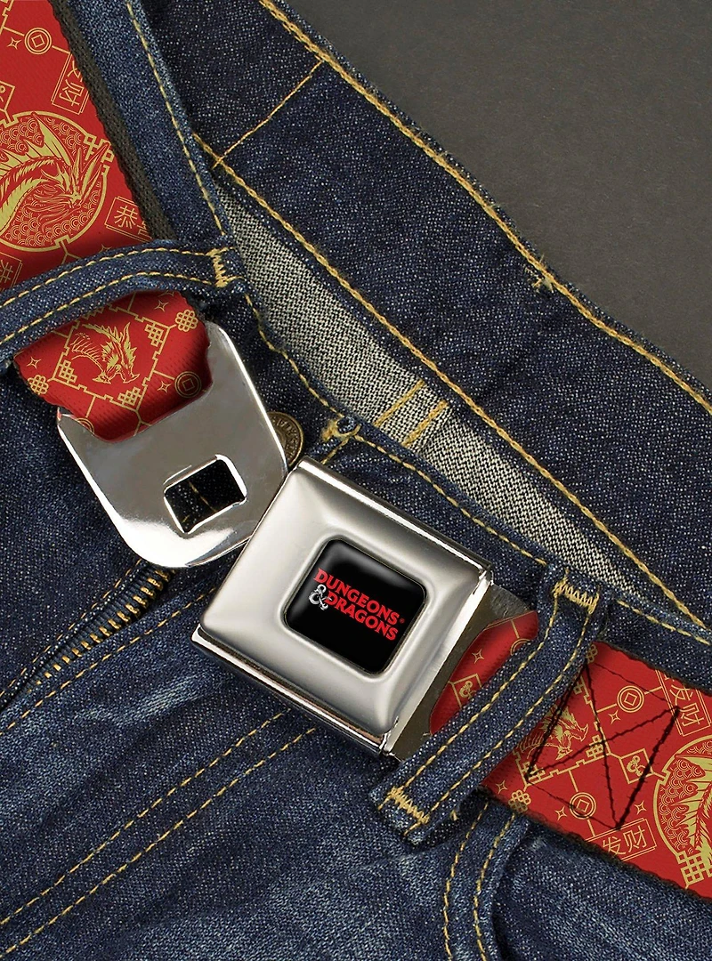 Dungeons & Dragons Year of the Dragon Icons Seatbelt Buckle Belt