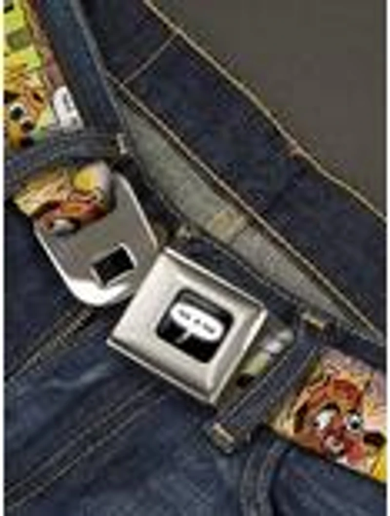 This Is Fine Question Hound Cafe Fire Comic Strip Seatbelt Buckle Belt