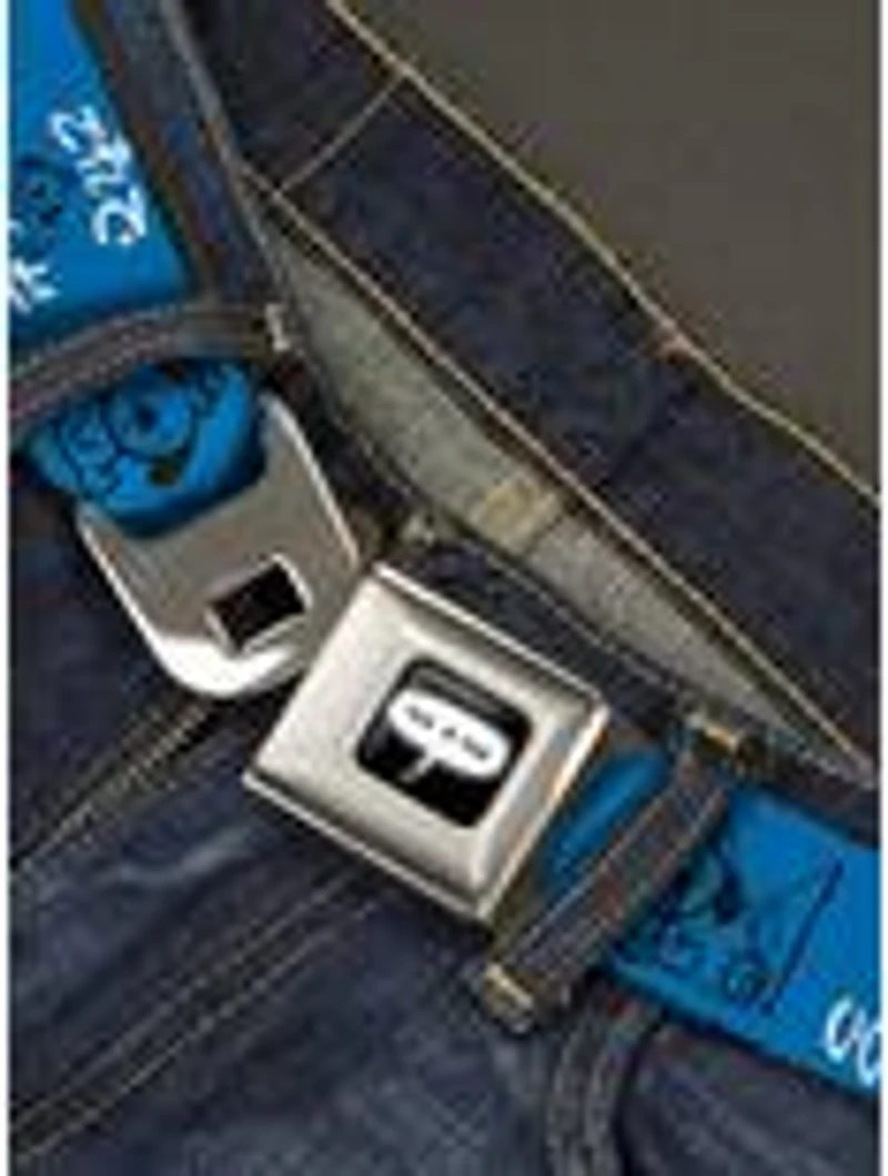 This Is Fine Japanese Question Hound Flame Seatbelt Buckle Belt