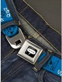 This Is Fine Japanese Question Hound Flame Seatbelt Buckle Belt