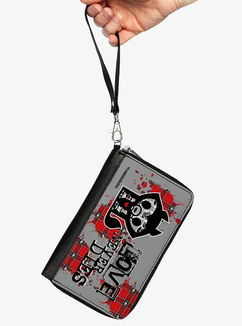 Skelanimals Jae The Wolf Love Never Dies Pose Zip Around Wallet