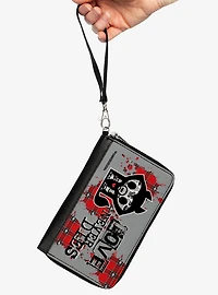 Skelanimals Jae The Wolf Love Never Dies Pose Zip Around Wallet