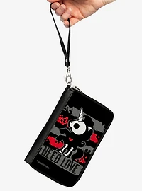 Skelanimals Bonita The Unicorn Need Love Zip Around Wallet