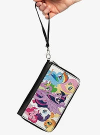 My Little Pony Mane Six and Spike Group Pose Zip Around Wallet