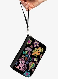 My Little Pony Pinkie Pie and Applejack Me and My Bestie Neon Zip Around Wallet