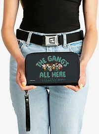 Peanuts Gang 75th The Gang's All Here Group Pose Zip Around Wallet