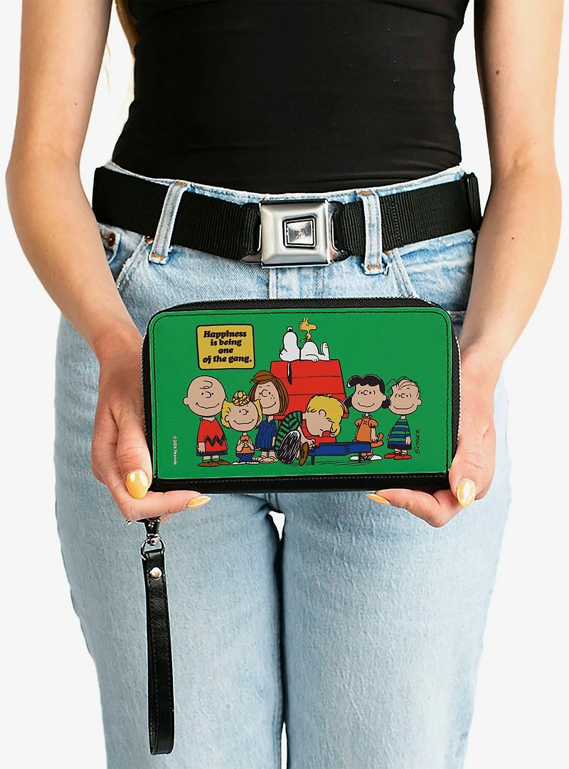 Peanuts Gang 75th Happiness Is Being One of the Gang Zip Around Wallet